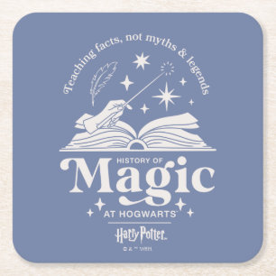 History of Magic at HOGWARTS™ Square Paper Coaster