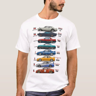 history of the nissan GTr T-Shirt