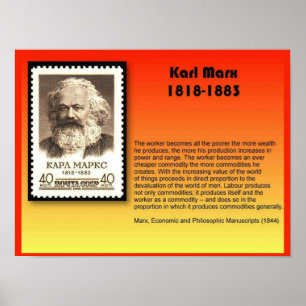 History, Politics, Karl Marx 1818-1883 Poster