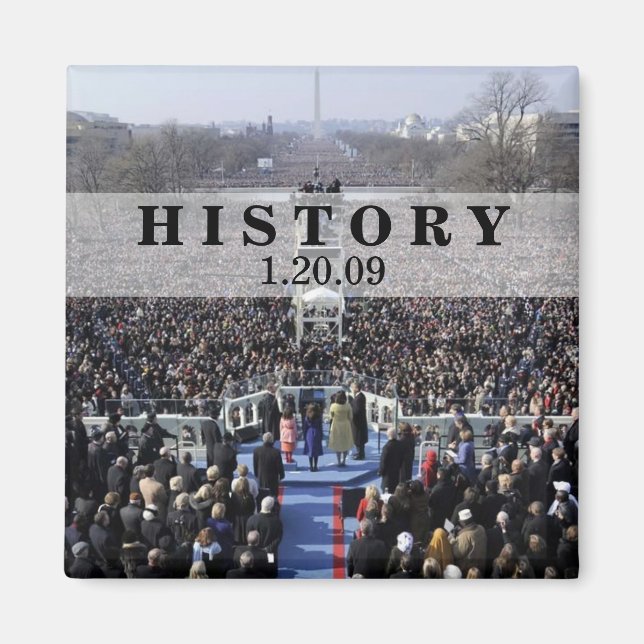 HISTORY: President Obama Inauguration Magnet (Front)