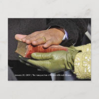HISTORY: President Obama's Hand on Lincoln Bible