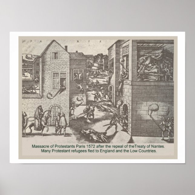 History,  Reformation, Massacre of Protestants Poster (Front)