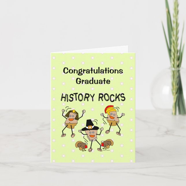 History Rocks Thank You Card (Front)