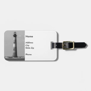 History Stands Tall Grayscale Luggage Tag