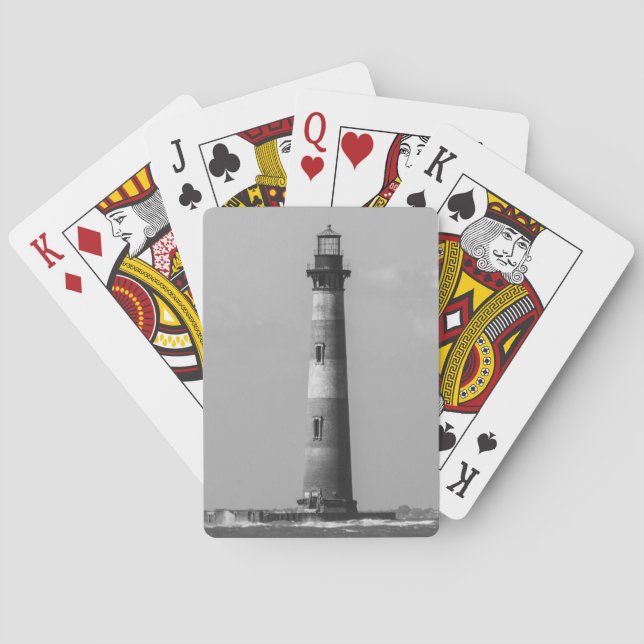 History Stands Tall Grayscale Playing Cards (Back)