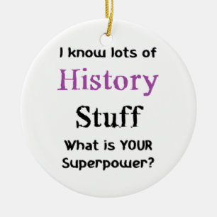 history stuff ceramic tree decoration