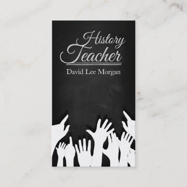 History Teacher Business Card (Front)