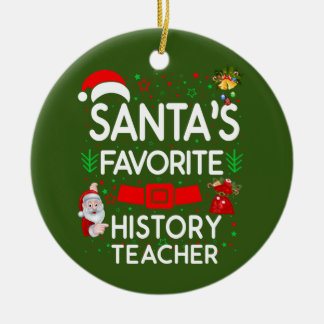 History Teacher Ceramic Tree Decoration