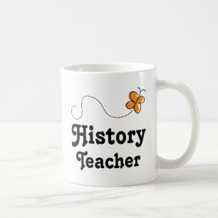 History Teacher Gift Idea Butterfly Coffee Mug