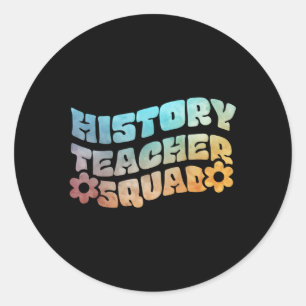 History Teacher Social Studies Classic Round Sticker