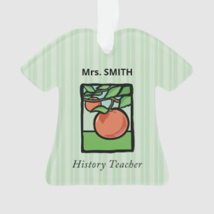 History Teacher Thank You, Apple Ornament