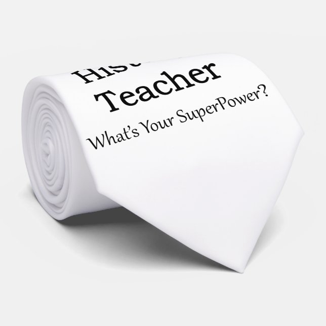 History Teacher Tie (Rolled)