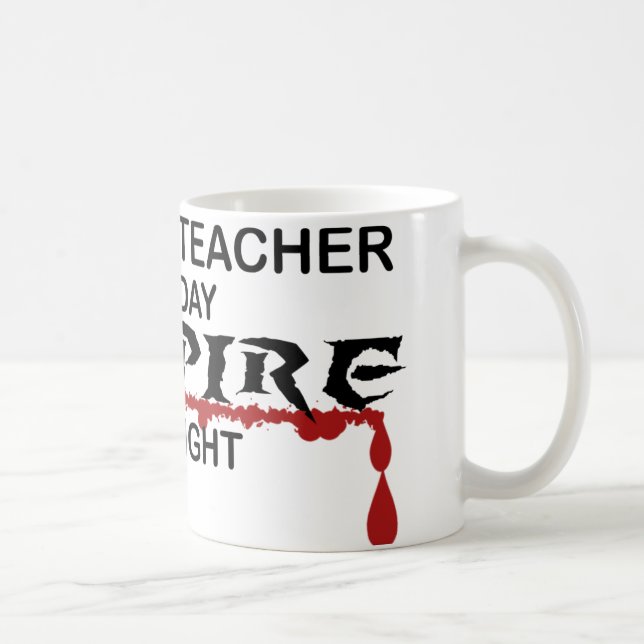 History Teacher Vampire by Night Coffee Mug (Right)