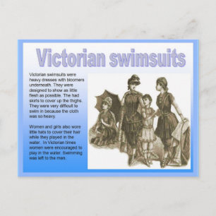 History, Victorian, seaside, swimsuits Postcard