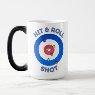 Hit and Roll Curling Shot T-Shirt Magic Mug