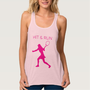 Hit and run sleeveless tennis tank top for women
