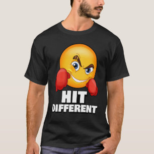Hit Different Meme Emote  Fitness Gym Workout Boxi T-Shirt