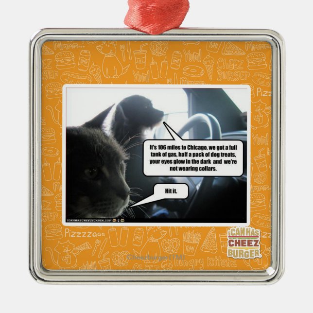 Hit It. Metal Tree Decoration (Front)