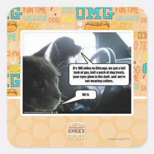 Hit It. Square Sticker