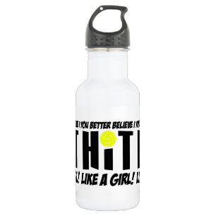 hit like a girl volleyball 532 ml water bottle
