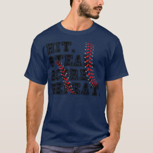 Hit Steal Score Repeat Funny Baseball Lover 7 T-Shirt