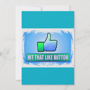 Hit That Like Button Invitations & Announcements