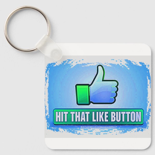 Hit That Like Button Key Ring (Front)