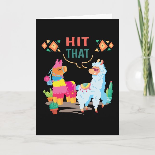 Hit That Pinata Birthday Card (Front)