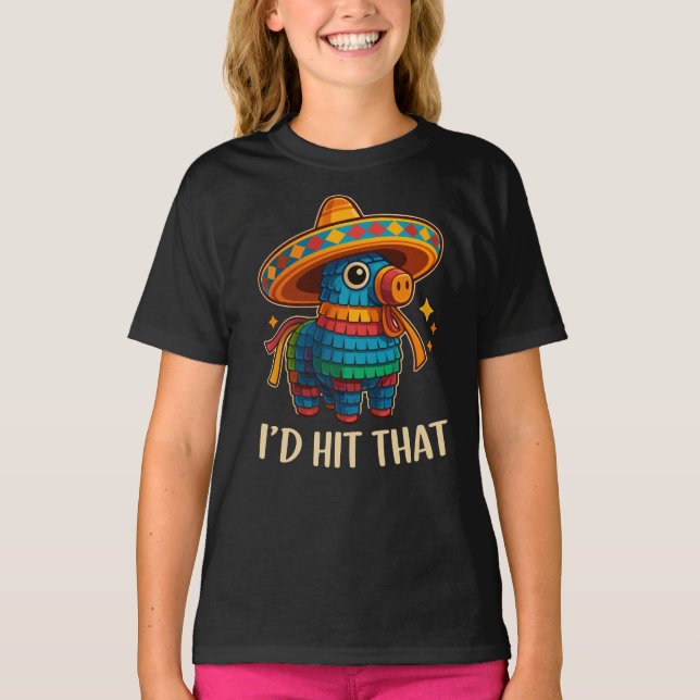 Hit That Pinata Cinco De Mayo T-Shirt (Front)