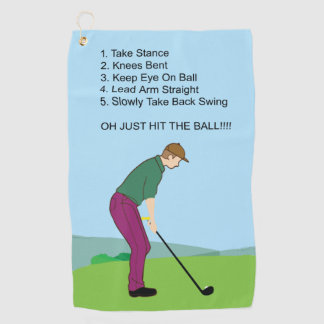 Hit The Ball!! Golf Towel