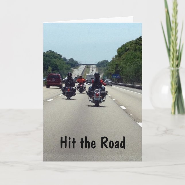 HIT THE ROAD=AND ENJOY "YOUR RETIREMENT" CARD (Front)