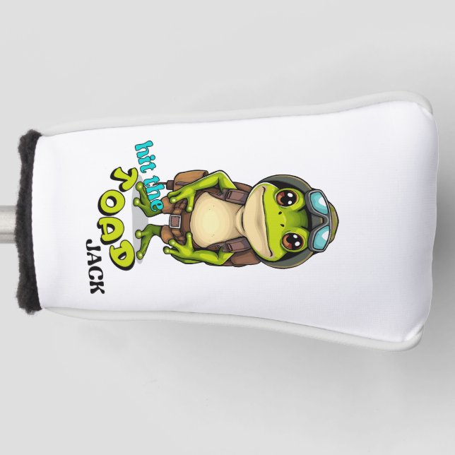 Hit the "toad" Jack, cute play on words Golf Head Cover (Front)