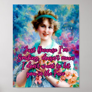 hit you in the face. A Painting by Emile Vernon  Poster