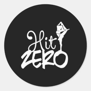 Hit Zero Competition Cheer Team Scorpion Stunt Any Classic Round Sticker