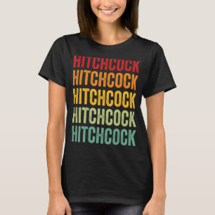 Hitchcock County Nebraska Rainbow Text Design T-Shirt