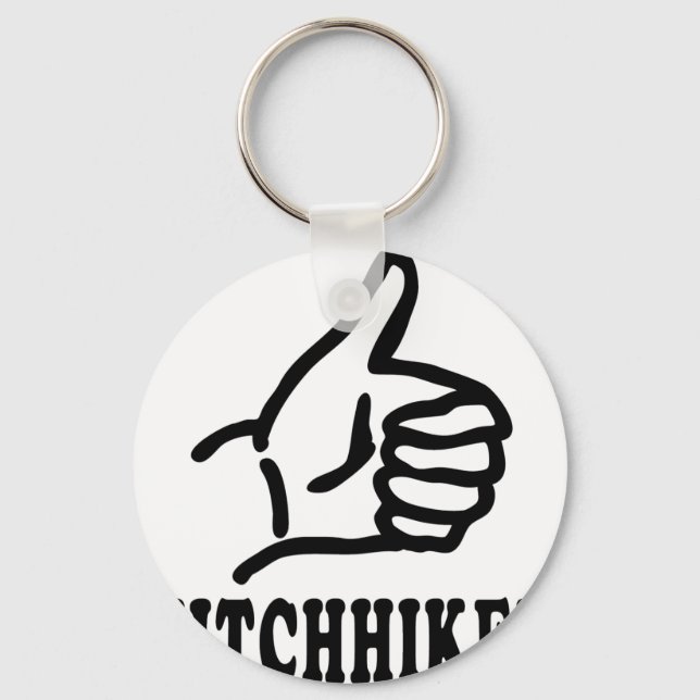 hitchhiker icon key ring (Front)