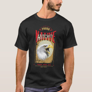Hitchiti Native American Eagle Spirit Vintage Hono T-Shirt