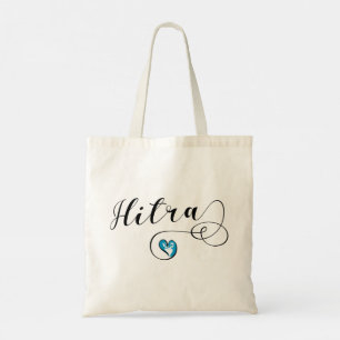 Hitra Flag Heart, Norway Tote Bag