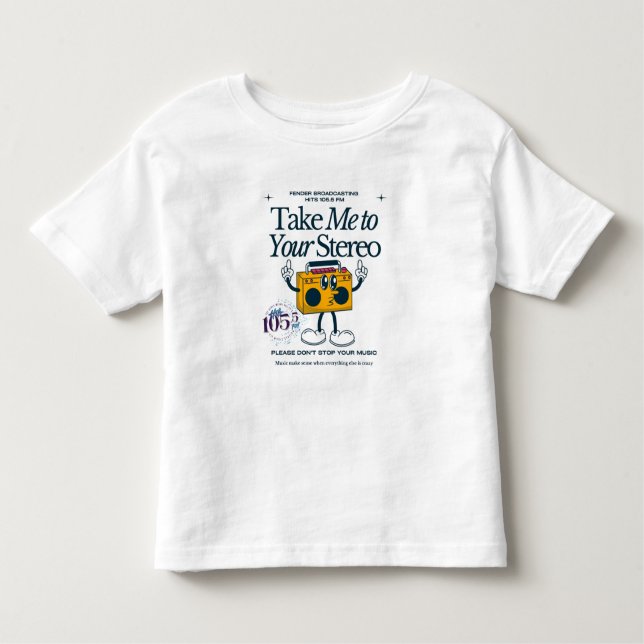 Hits 105.5 toddler top (Front)