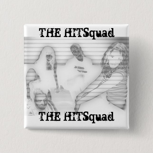 Hitsquad Ladies:  Gris 15 Cm Square Badge (Front)
