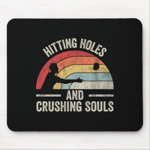 Hitting Holes And Crushing Souls Retro Mouse Pad