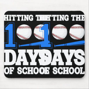 Hitting The 100th School Baseball Bat Student Teac Mouse Pad