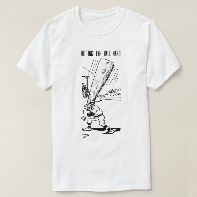 Hitting The Ball Hard T-Shirt (Design Front)