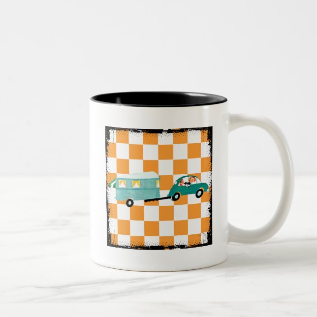 Hitting the Open Road 1 Two-Tone Coffee Mug (Right)