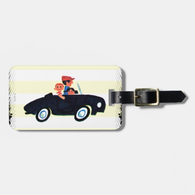 Hitting the Open Road 3 Luggage Tag (Front Horizontal)