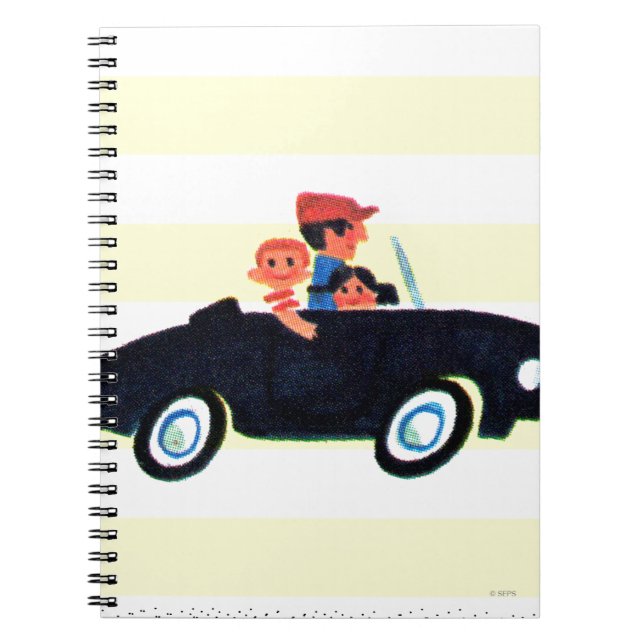 Hitting the Open Road 3 Spiral Notebook (Front)
