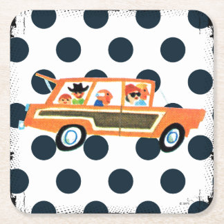 Hitting the Open Road 4 Square Paper Coaster