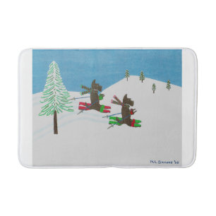 HITTING THE SLOPES BATH MAT