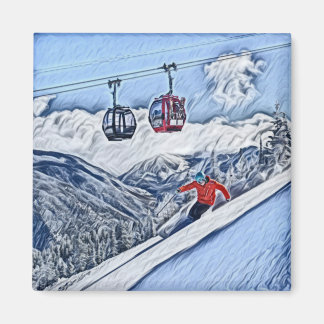 Hitting the Slopes Magnet