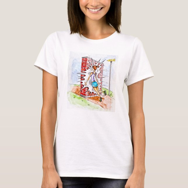 Hitting The Wall Running T-Shirt (Front)